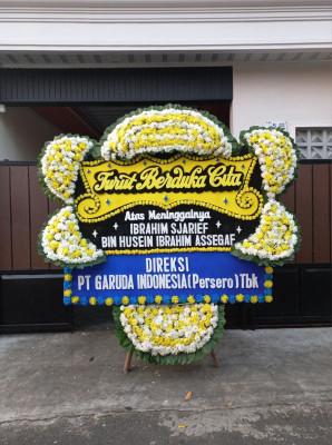 Papan Bunga Duka di Aertembaga Dua